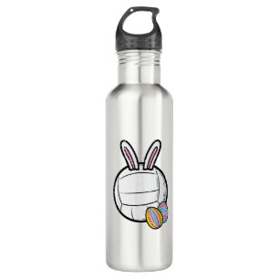 Easter Volleyball Bunny Sports Player Women Girls  710 Ml Water Bottle