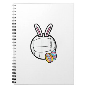 Easter Volleyball Bunny Sports Player Women Girls  Notebook