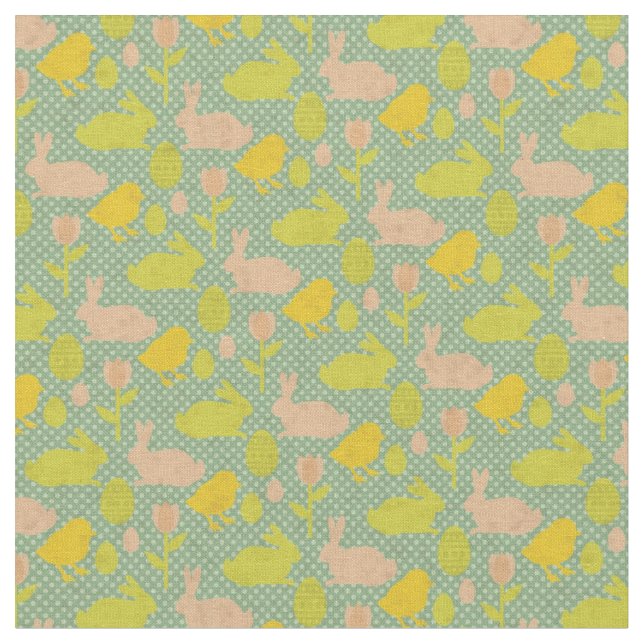 Easter Wallpaper Fabric (Close Up)