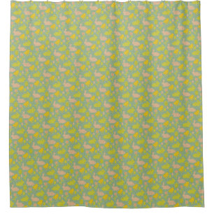 Easter Wallpaper Shower Curtain
