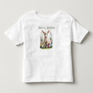 Easter Watercolor Lump, Eggs & Flowers Toddler T-Shirt