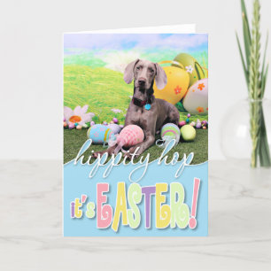 Easter - Weimaraner - Ben Holiday Card