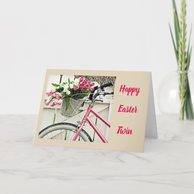 ***EASTER WISHES*** FOR MY **TWIN*** CARD (Front)