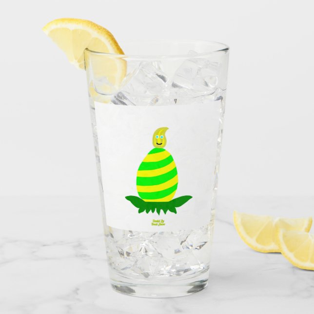 Easter Wishes Glass Tumbler (Front Ice)