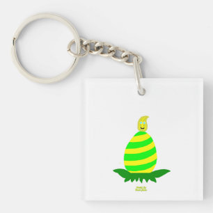 Easter Wishes Square Keychain