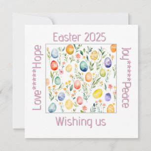 Easter wishes thank you card