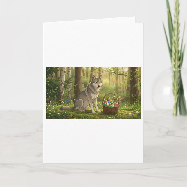 Easter Wolf Card (Front)