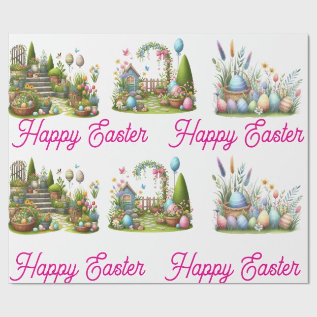 Easter Wrapping Paper – (Flat)