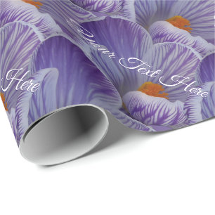 Easter Wrapping Paper Custom Crocus Gift Paper
