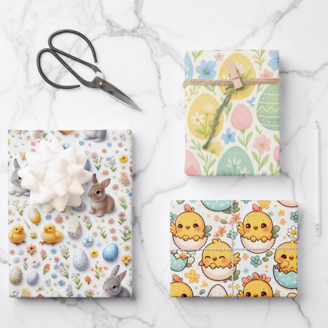 Easter Wrapping Paper - Kids (Front)