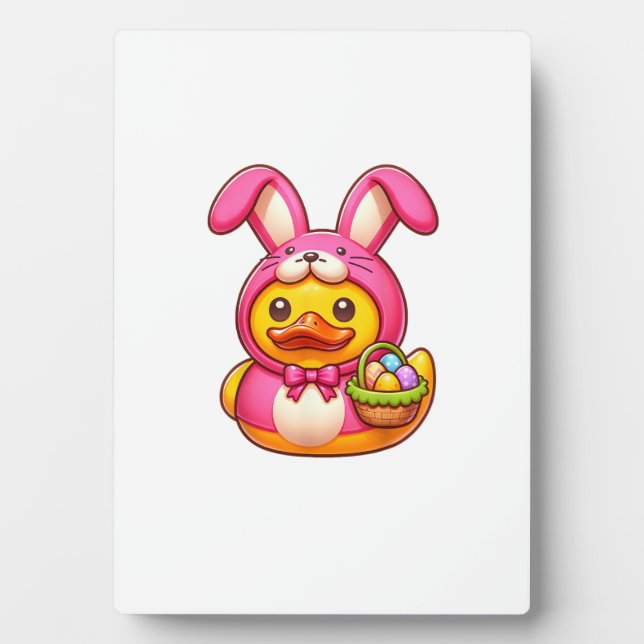 Easter Yellow Rubber Duck Cruise Ship Cruising Duc Plaque (Front)