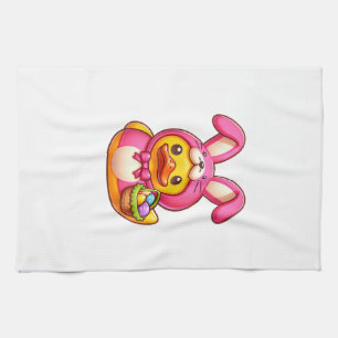 Easter Yellow Rubber Duck Cruise Ship Cruising Duc Tea Towel