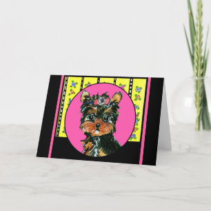 Easter Yorkie Poos Holiday Card