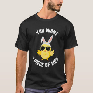Easter You Want A Piece Of Me Chick Sunglasses Kid T-Shirt