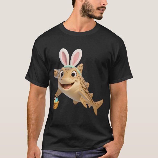 Easter Zebra Shark T-Shirt (Front)