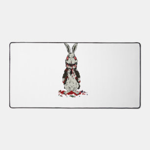 Easter Zombie Rabbit Halloween Bunny Desk Mat