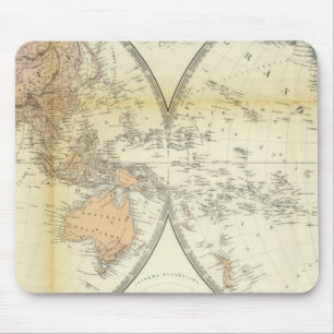 Eastern and Western Hemispheres Mouse Pad