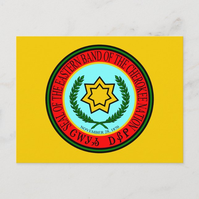 Eastern Band Of The Cherokee Seal Postcard (Front)