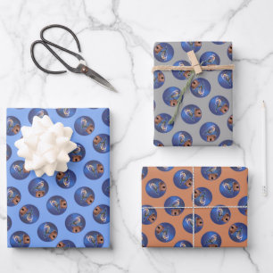 Eastern Bluebird Female Painting Original Bird Art Wrapping Paper Sheet