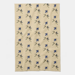 Eastern Bluebird from Audubon's Birds of America Tea Towel