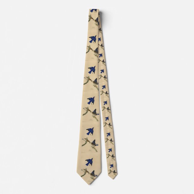 Eastern Bluebird from Audubon's Birds of America Tie (Front)