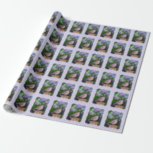 Eastern Bluebird in Snow - Original Photograph Wrapping Paper