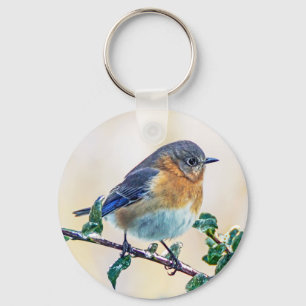 Eastern Bluebird Keychain