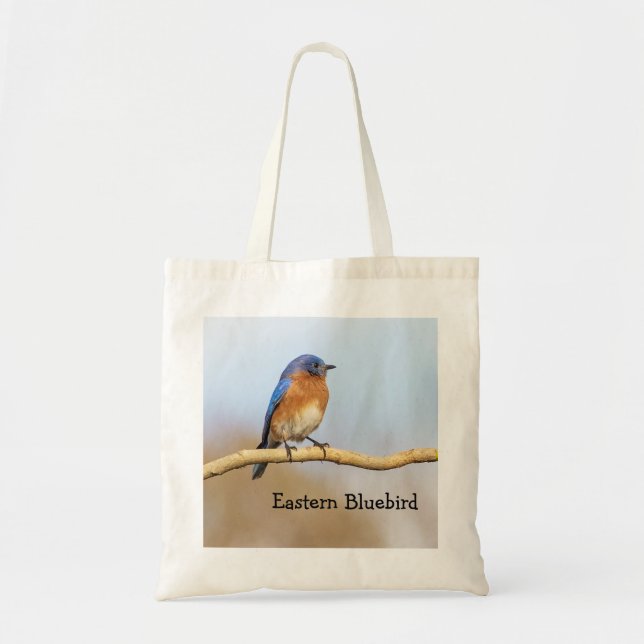 Eastern Bluebird Tote Bag (Front)