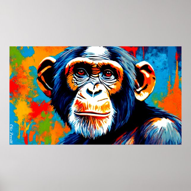 Eastern chimpanzee 2 poster (Front)