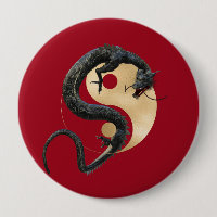 Eastern Chinese Dragon Yin Yang