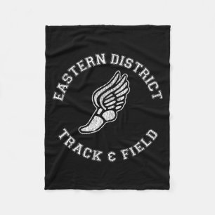 Eastern District Track & Field Distressed Retr Fleece Blanket