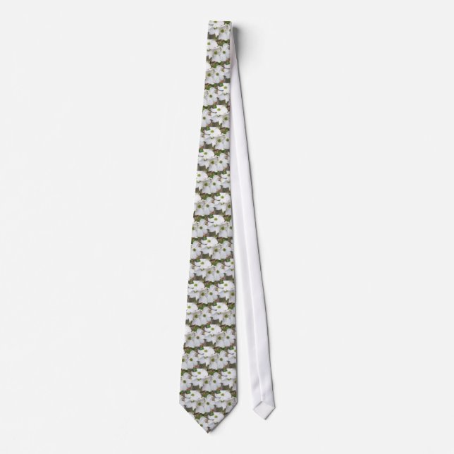 Eastern Dogwood Blossoms - Cornus florida Tie (Front)