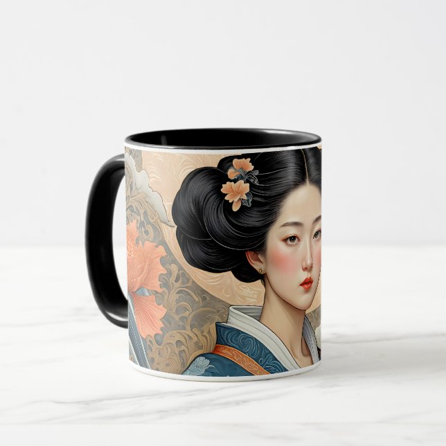 Eastern Elegance - The Lotus Princess Mug (Front Left)