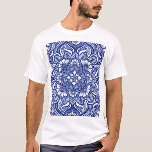 Eastern Ethnic Henna Seamless Pattern T-Shirt