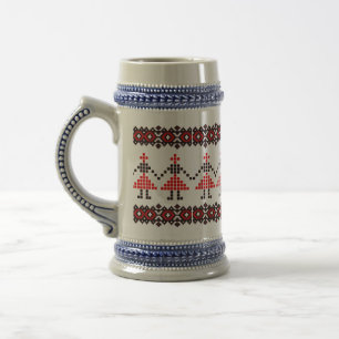 Eastern Europe Pattern, Traditional Folk, Folklore Beer Stein