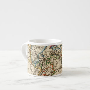Eastern European Map Espresso Cup