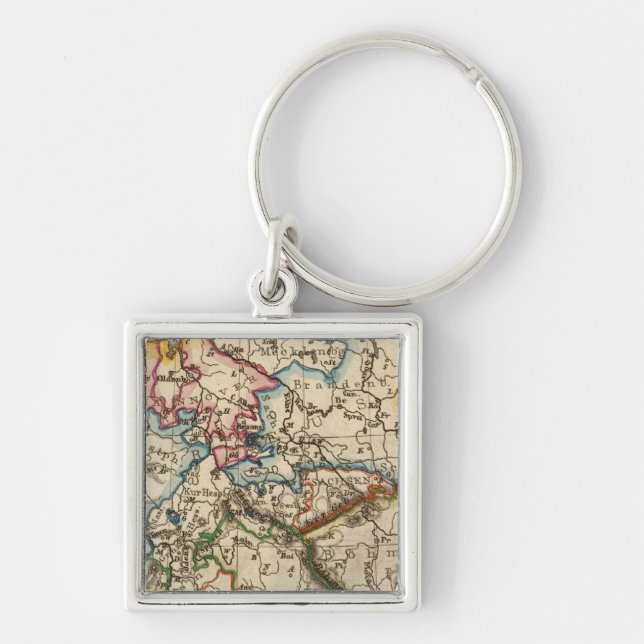 Eastern European Map Key Ring (Front)