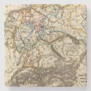 Eastern European Map Stone Coaster