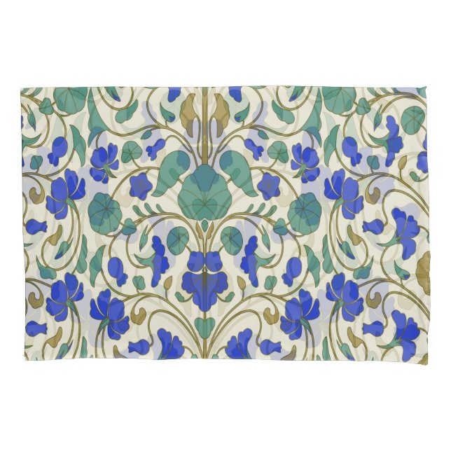 Eastern floral nasturtium, stylish pattern. pillowcase (Front)