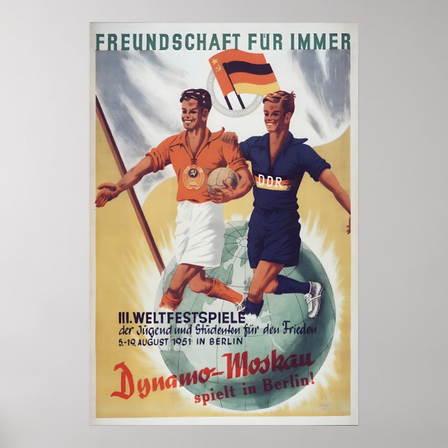 Eastern Germany Propaganda Poster -GDRSoviet (Front)