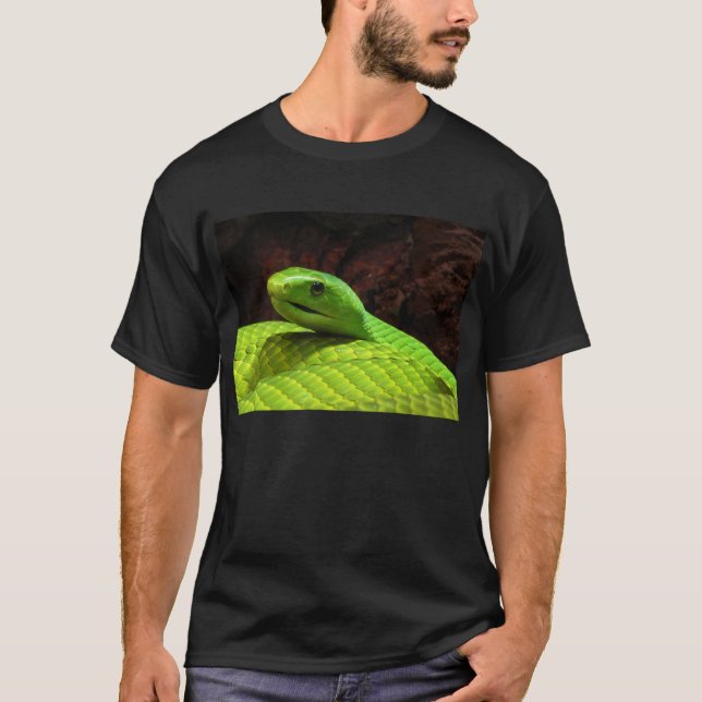 Eastern Green Mamba Dendroaspis Angusticeps T-Shirt (Front)