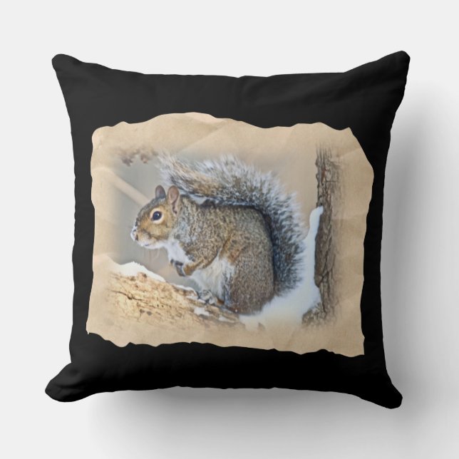 Eastern Grey Squirrel - Sciurus carolinensis Cushion (Front)