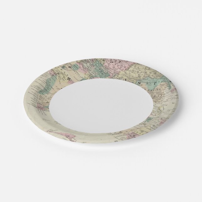 Eastern Hemisphere 14 Paper Plate (Angled)