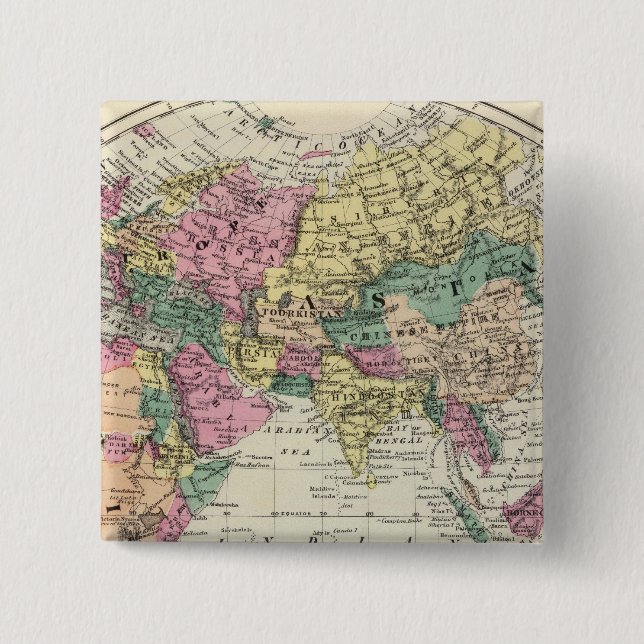 Eastern Hemisphere 2 15 Cm Square Badge (Front)