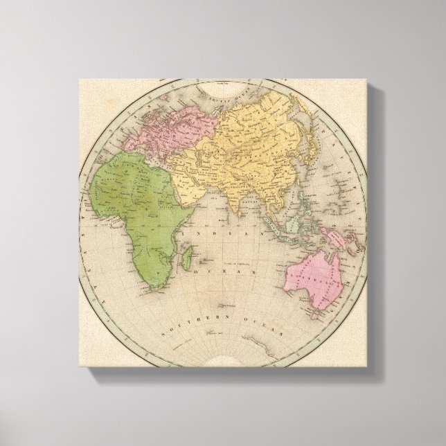 Eastern Hemisphere Canvas Print (Front)
