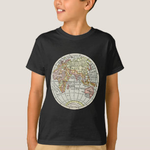Eastern Hemisphere Map Globe Travel Art T-Shirt