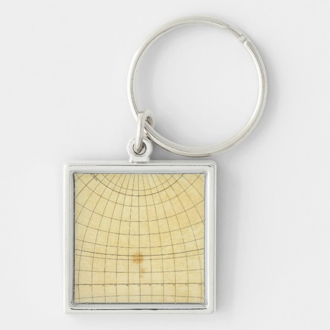 Eastern Hemisphere Outline Key Ring (Front)