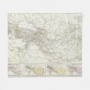 Eastern Hemisphere World Map Fleece Blanket