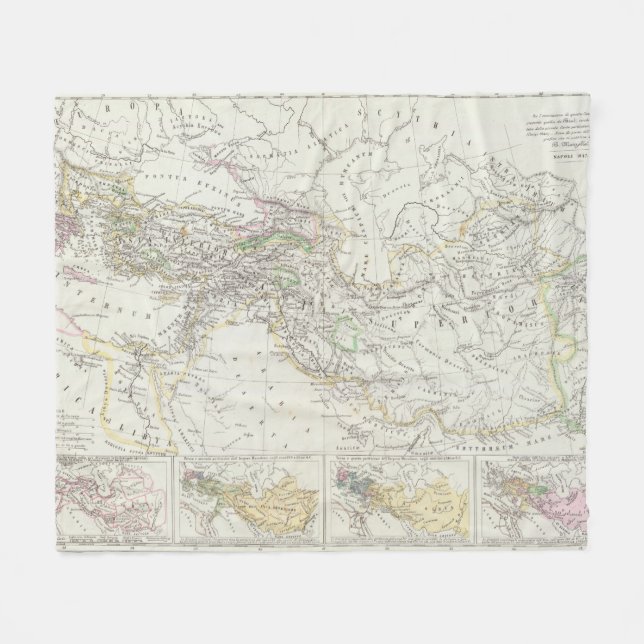 Eastern Hemisphere World Map Fleece Blanket (Front (Horizontal))