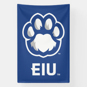 Eastern Illinois Panthers Paw Print & EIU Banner